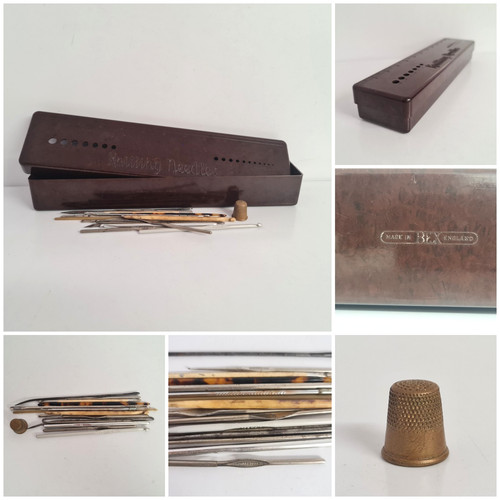 Vintage bakelit stricknadel - vintage,
