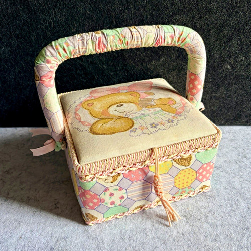 Vintage teddybär pastell - vintage,