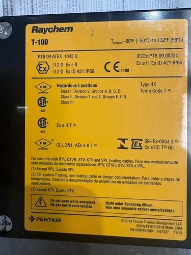 Raychem 100 ptb atex - raychem,