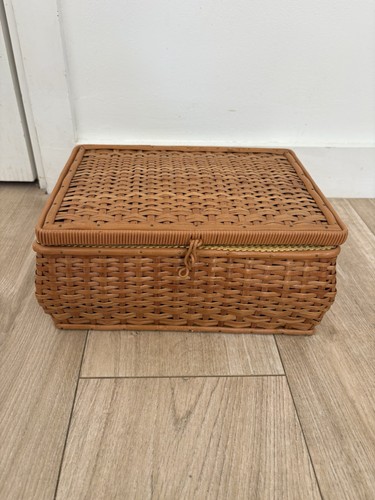 Vintage nähkasten korb - korb,